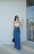 INTUON Denim Long Side Slit Skirts